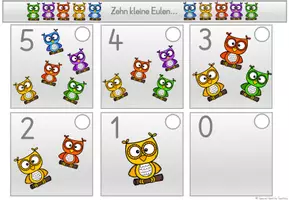 Vorschau - Fördermaterial/Inklusion - Zehn kleine Eulen - Liederarbeitung - Seite 3