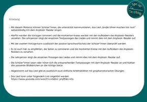 Vorschau - Fördermaterial/Inklusion - Große Uhren machen tick tack - Liederarbeitung - Seite 1