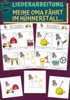 Vorschau - Fördermaterial/Inklusion - Liederarbeitung: Meine Oma fährt im Hühnerstall Motorrad - Deckblatt