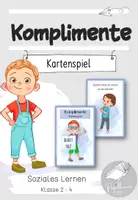 Vorschau - Spiele - Komplimente : Kartenspiel als "Warme Dusche" (soziales Lernen) - Deckblatt