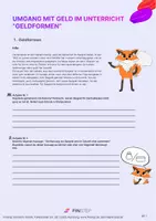 Vorschau - Arbeitsblätter - Welche Geldformen gibt es? - Deckblatt