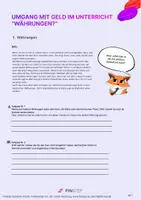 Vorschau - Arbeitsblätter - Währungen - Deckblatt