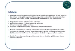 Vorschau - Arbeitsblätter - Wahrnehmung & Kombinatorik: Winter - Seite 1