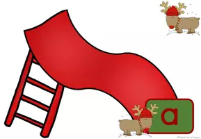 Vorschau - Fördermaterial/Inklusion - Silbenrutsche: Zusammenlauten im Advent - Seite 3