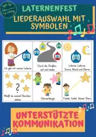 Vorschau - Fördermaterial/Inklusion - Laternenfest - Liederauswahl mit Symbolen - Deckblatt