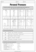 Vorschau - Arbeitsblätter - Personal Pronouns - Worksheet - Seite 3