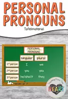 Vorschau - Präsentationen/Tafelbilder - Personal Pronouns - Tafelmaterial - Deckblatt