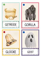 Vorschau - Stationenlernen - Buchstabe G Bildkarten, Alphabetisierung, DaZ, Deutsch - Seite 3