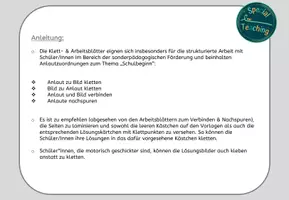 Vorschau - Arbeitsblätter - Klett- & Arbeitsblätter: Anlaute - Schulbeginn - Seite 1