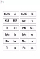 Vorschau - Fördermaterial/Inklusion - Klettmappe: Silben - Schulbeginn - Seite 3