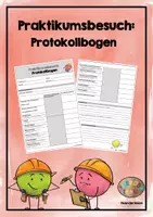 Vorschau - Anderer Materialtyp - Praktikumsbesuch - Protokollbogen - Deckblatt