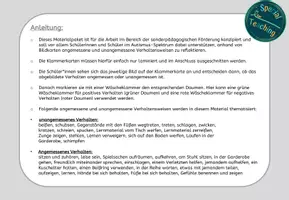 Vorschau - Fördermaterial/Inklusion - Klammerkarten: Verhalten reflektieren - Seite 1