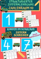 Vorschau - Arbeitsblätter - Strukturierter Ziffernlehrgang: ZR 10 / Schulbeginn - Deckblatt