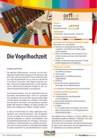 Vorschau - Stundenentwürfe - Materialpaket: Ein Vogel wollte Hochzeit machen, die Vogelhochzeit - Orff- und Boomwhackersspielsätze - Deckblatt
