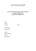 Vorschau - Stundenentwürfe - Unterrichtsentwurf Sachunterricht Magnetismus (Klasse 2) - Deckblatt