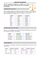 Vorschau - Arbeitsblätter - Comparison of adjectives - Explanation, Exercises and Solutions - Seite 1