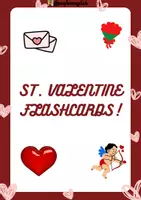 Vista previa - Tarjetas / Manipulativos - St. Valentines Flashcards! - Portada