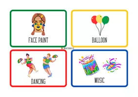 Vista previa - Tarjetas / Manipulativos - Flashcards Carnival! - página 3