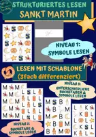 Vorschau - Fördermaterial/Inklusion - Strukturierte Leseblätter: Sankt Martin - Deckblatt