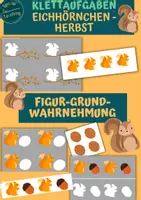 Vorschau - Fördermaterial/Inklusion - Klettmappe Eichhörnchen: Figur- Grund-Wahrnehmung - Deckblatt