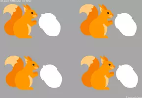 Vorschau - Fördermaterial/Inklusion - Klettmappe Eichhörnchen: Figur- Grund-Wahrnehmung - Seite 3