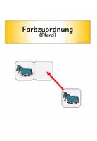 Vorschau - Fördermaterial/Inklusion - Farbzuordnung, Pferd, Klettmappe, TEACCH - Seite 2