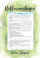 Vorschau - Anderer Materialtyp - Reflexionsbogen editierbar Growth Mindset - Deckblatt