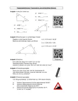 Vorschau - Arbeitsblätter - Klassenarbeitstrainer Trigonometrie - rechtwinklige Dreiecke - Deckblatt