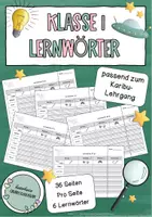 Vorschau - Arbeitsblätter - Lernwörter Arbeitsblätter - Passend zur Karibu-Reihe - Deckblatt