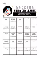 Vorschau - Arbeitsblätter - BINGO - Laufchallenge - Deckblatt