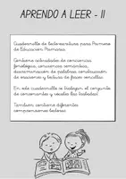 Vista previa - Hojas de trabajo - APRENDO A LEER II - Portada