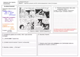 Aperçu - Préparation de séance / Séance complète - BD parodie: Ramón y julieta de Quino - Page de couverture