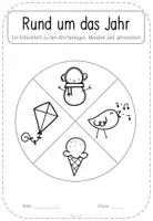 Vorschau - Arbeitsblätter - Materialpaket - Rund um das Jahr - Deckblatt