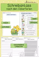 Vorschau - Arbeitsblätter - Schreibanlass: Osterferien - Deckblatt