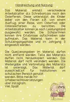 Vorschau - Arbeitsblätter - Schreibanlass: Osterferien - Seite 1