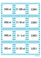 Vorschau - Spiele - Hohlmaße Größen: Spiel Rauminhalte Hohlmaße-Trio: Liter und Milliliter - Seite 2
