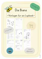 Vorschau - Arbeitsblätter - Arbeitsblätter und Lapbookvorlagen zum Thema Biene - Deckblatt