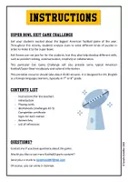 Vorschau - Arbeitsblätter - Super Bowl Exit Game - Seite 1