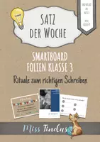 Vorschau - Präsentationen/Tafelbilder - Satz der Woche - Klasse 3 (für das Smartboard) - Deckblatt