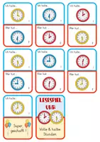 Vorschau - Unterrichtsreihen - Lesespiel Uhr (volle & halbe Stunde) - 2 Varianten - Seite 3