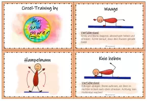 Vorschau - Stationenlernen - Sport - Circletraining - Stationskarten - geschlechtsneutral! - Seite 1
