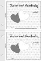 Vorschau - Stationenlernen - Leseheft sinnentnehmendes Lesen - Gustav feiert Valentinstag - Klasse 2+3 - Seite 1