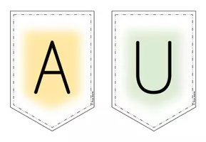 Vorschau - Mal- und Bastelvorlagen - Wimpelkette Hausaufgaben - Seite 3