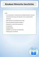 Vorschau - Arbeitsblätter - Geschichte Rom Breakout Latein - Seite 1