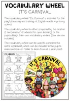 Vista previa - Manualidades / Dibujos para colorear - IT'S CARNIVAL - Vocabulary Wheel - página 1