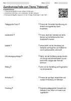 Vorschau - Arbeitsblätter - Arbeitsblätter zum Thema "Pädagogik" + Lösung & MP3 + Infografik - Seite 3