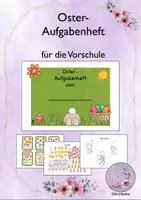 Vorschau - Arbeitsblätter - Oster-Aufgabenheft für die Vorschule - Deckblatt