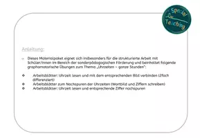 Vorschau - Arbeitsblätter - Uhrzeiten: Graphomotorische Übungen - Seite 1
