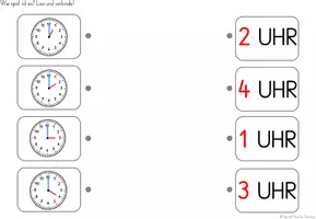 Vorschau - Arbeitsblätter - Uhrzeiten: Graphomotorische Übungen - Seite 2