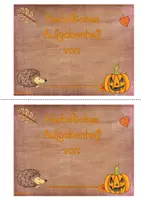 Vorschau - Arbeitsblätter - Herbstliches Aufgabenheft für die Vorschule - Seite 1